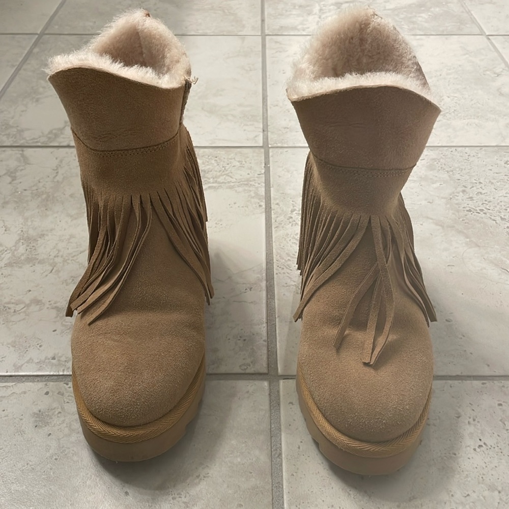 ASH Boots with fringe - Tan - Size 38